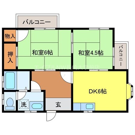 銭座町駅 徒歩19分 1階の物件間取画像